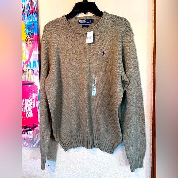 Polo Ralph Lauren Men’s L Knit Crewneck Sweater L Nwt - Picture 1 of 3